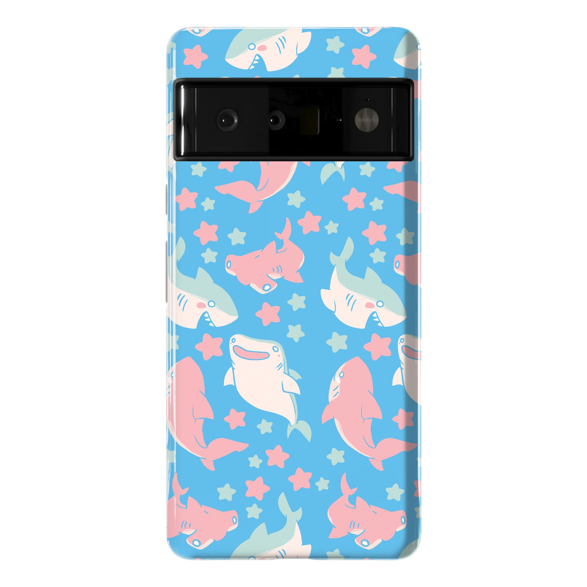Happy Shark Pattern Phone Case